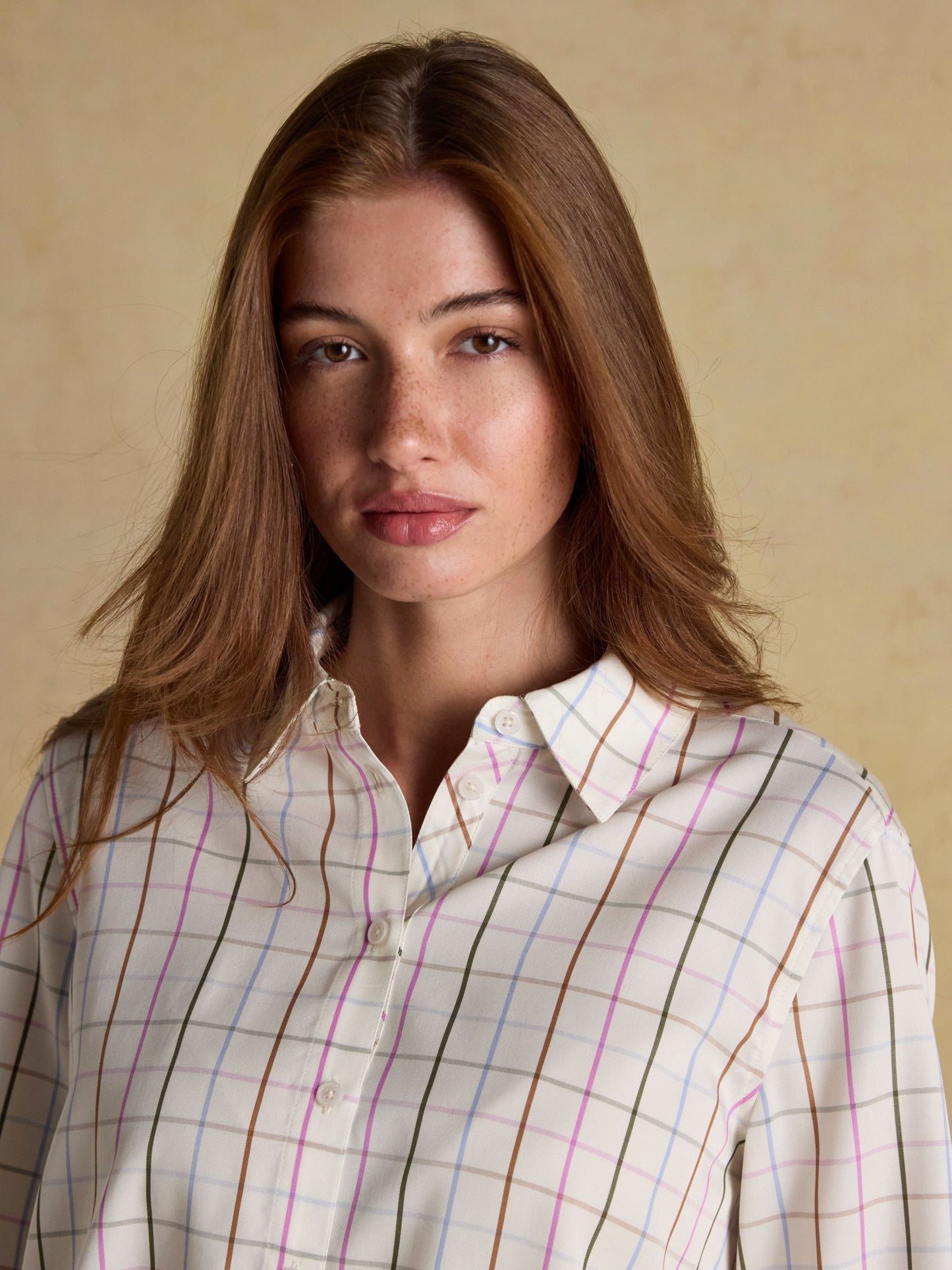 Claudia Multi Tattershall Check Boyfriend Shirt