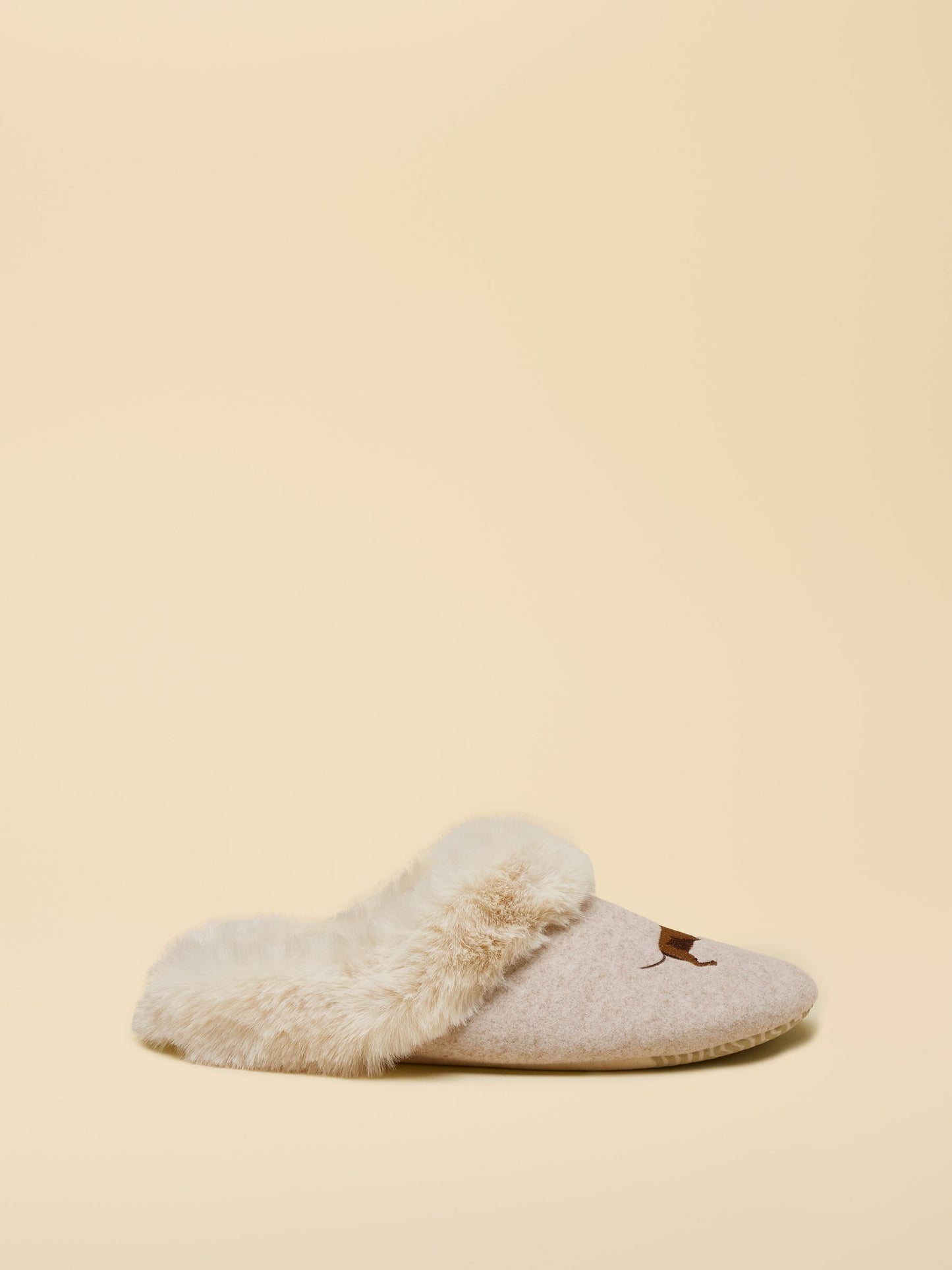 Slippet Luxe Oatmeal Artwork Slipper