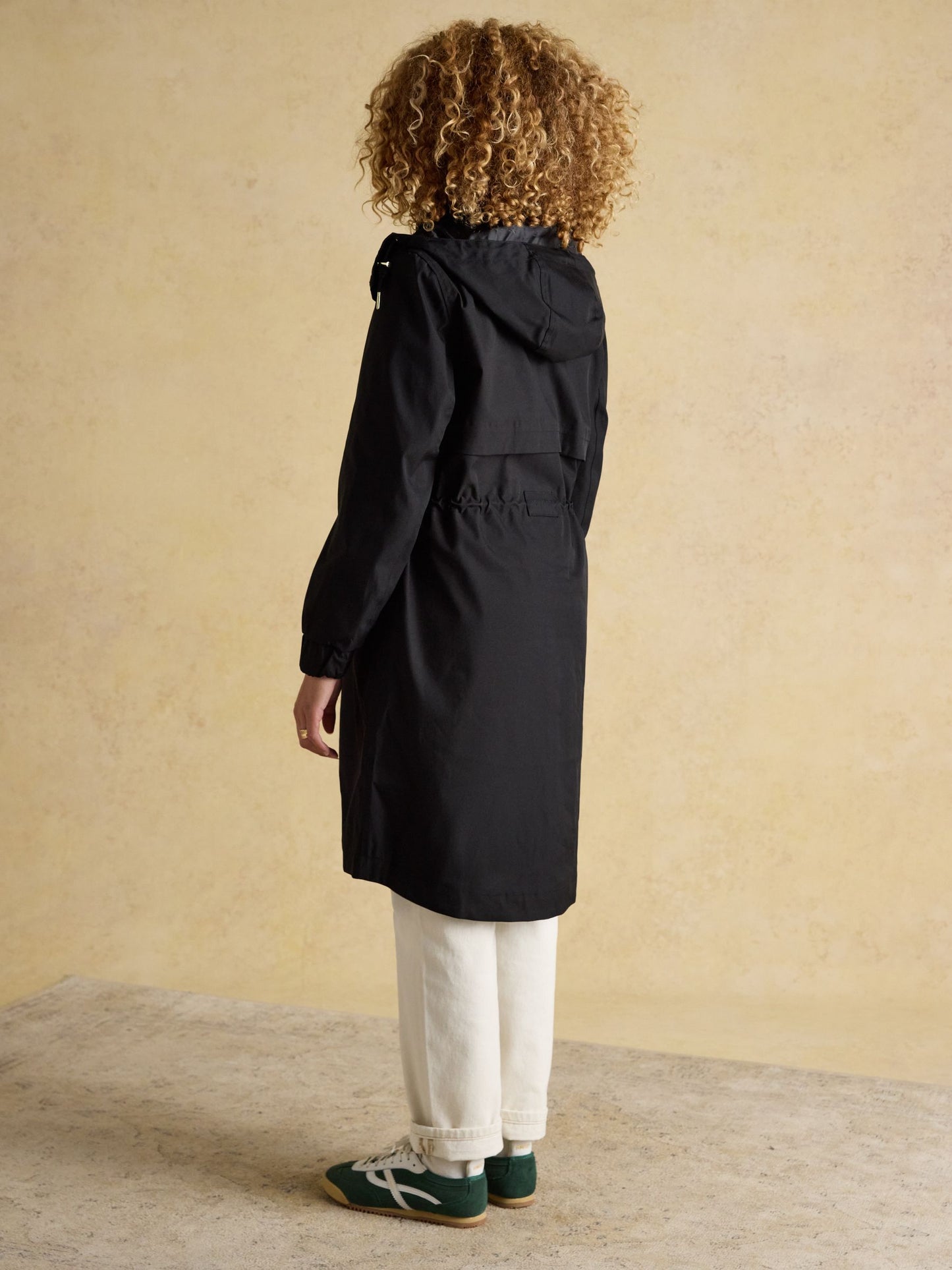 Elbridge Black Waterproof coat with Hood