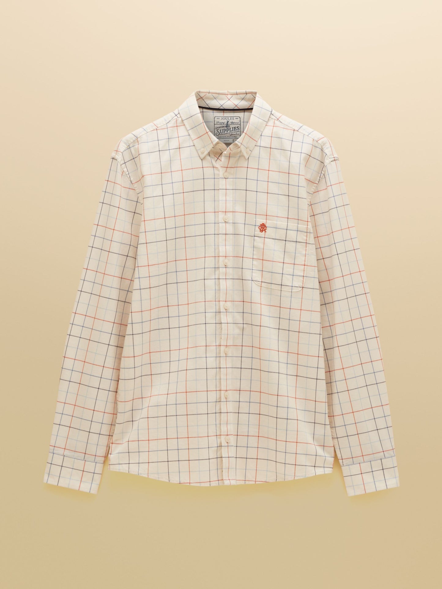 Oxford check shirt white multi