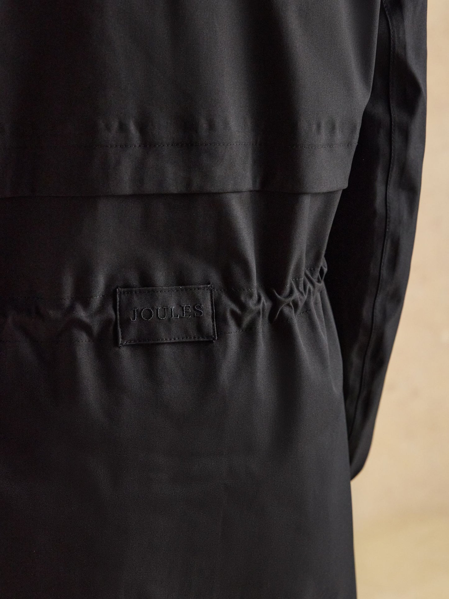Elbridge Black Waterproof coat with Hood