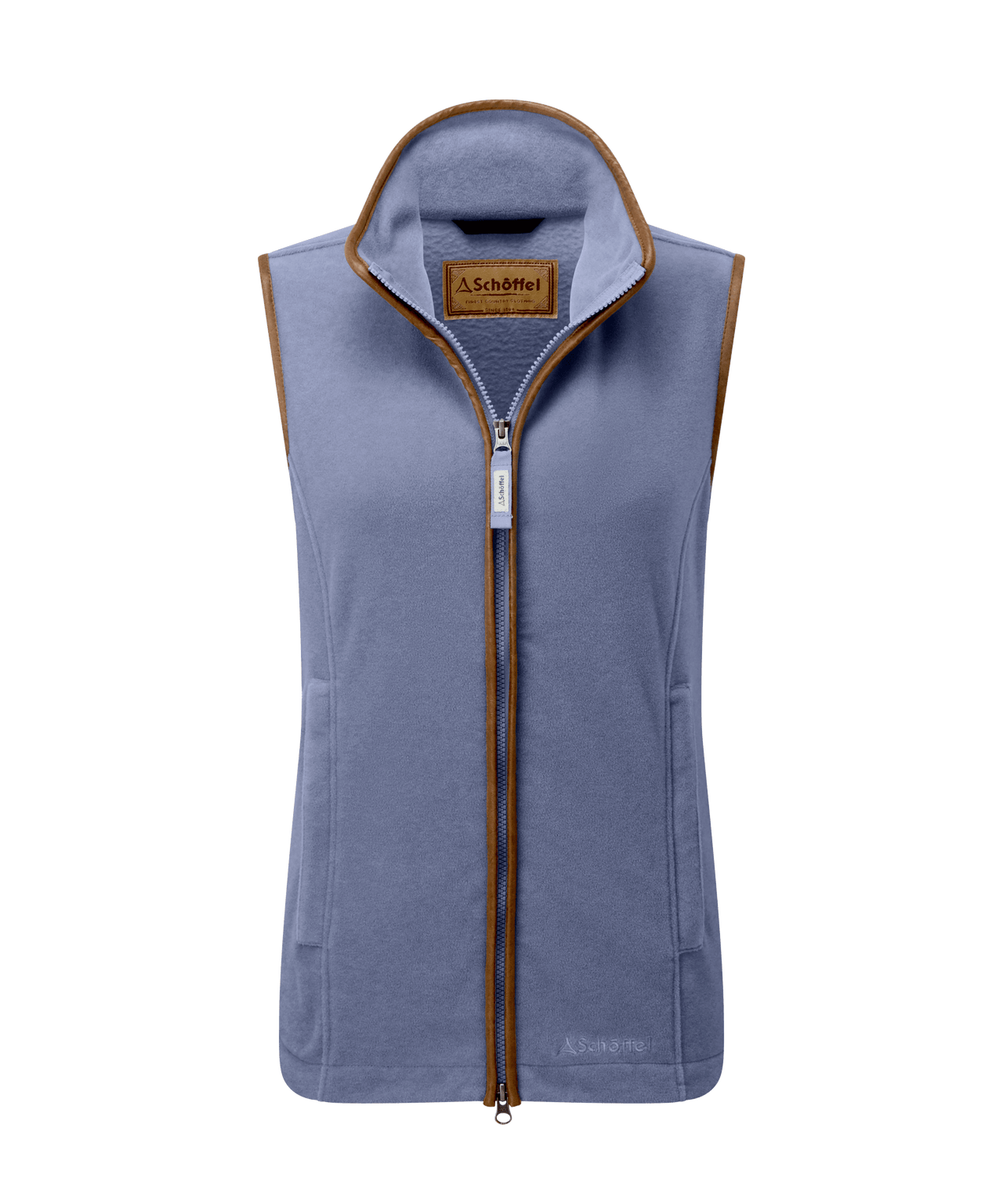 Lyndon Fleece Gilet Stone Blue – GILES BELLA - Main Image