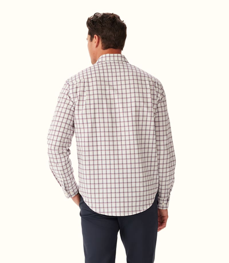 Classic Twill Check Shirt White/Red/Navy
