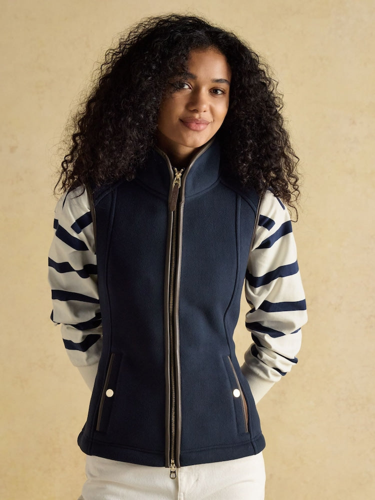 Heritage Navy Blue Regular Fleece Gilet