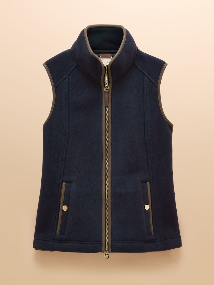 Heritage Navy Blue Regular Fleece Gilet