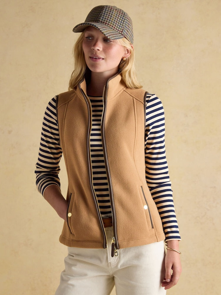 Heritage Tan Regular Fleece Gilet