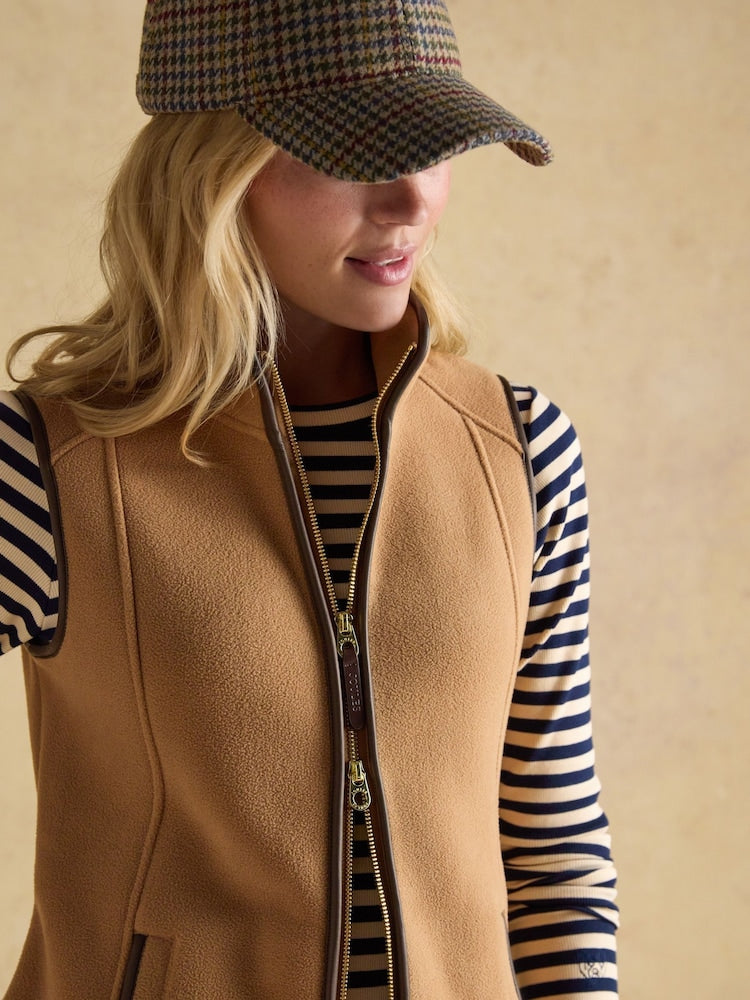 Heritage Tan Regular Fleece Gilet