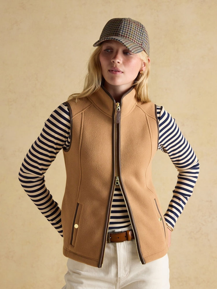 Heritage Tan Regular Fleece Gilet