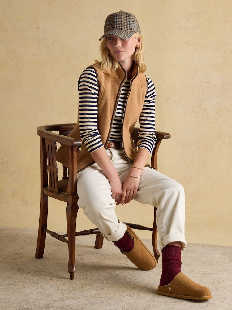 Heritage Tan Regular Fleece Gilet