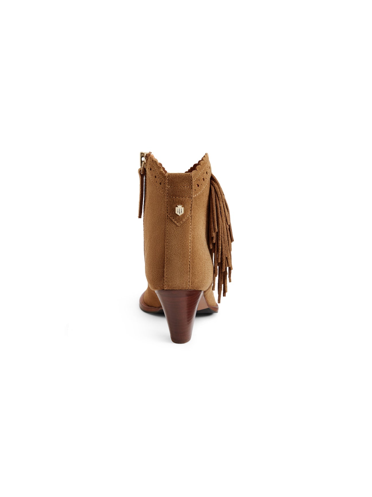 The Regina Women's Fringed Ankle Boot - Tan Suede