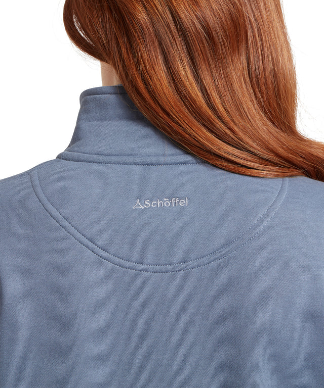 St Issey Quarter Zip Sweatshirt Storm Blue