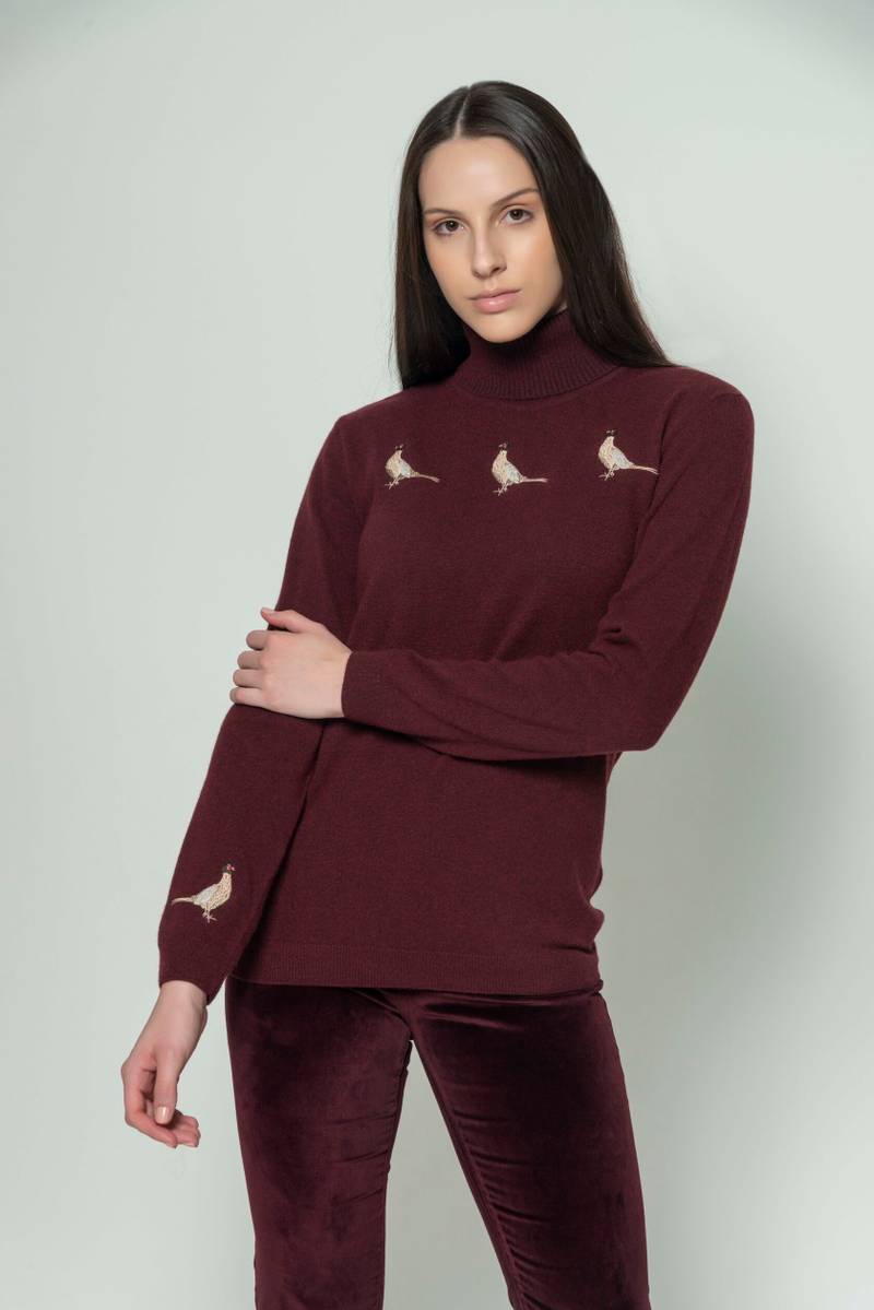Chelsea New Pheasants Burgandy