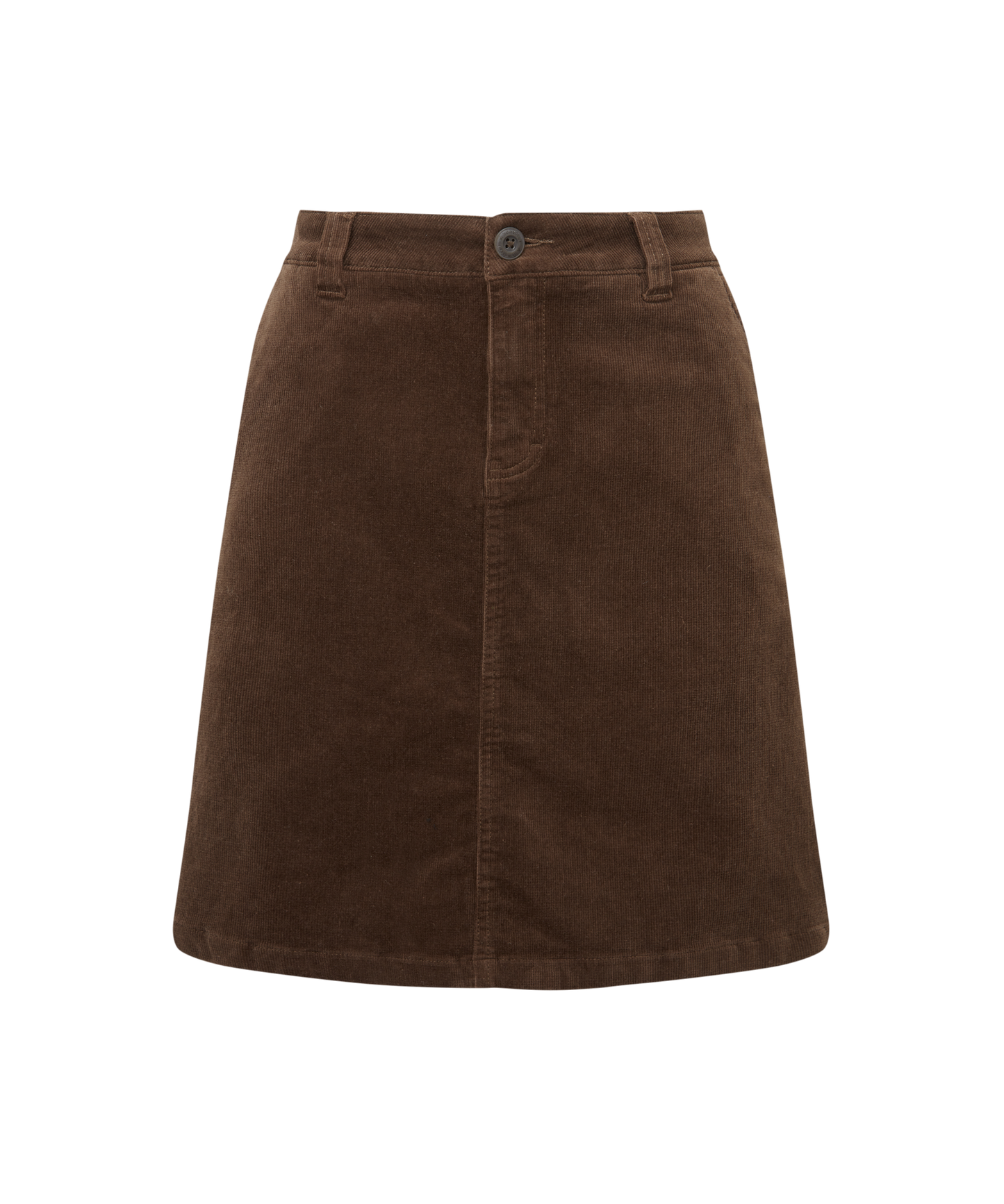 Sage Cord Skirt - Chocolate