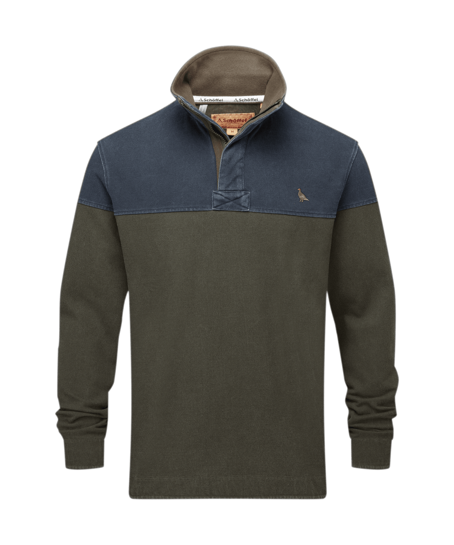 Helford Heritage Sweatshirt Peat Green Ptarmigan