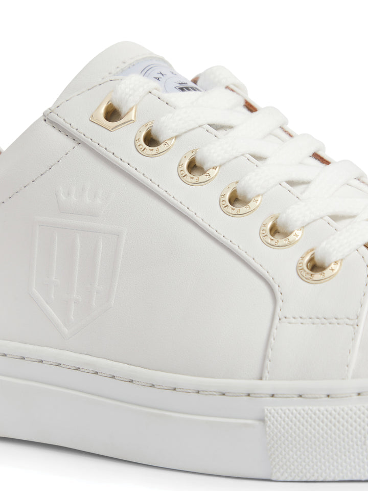 The Finchley Women's Trainer - White Leather
