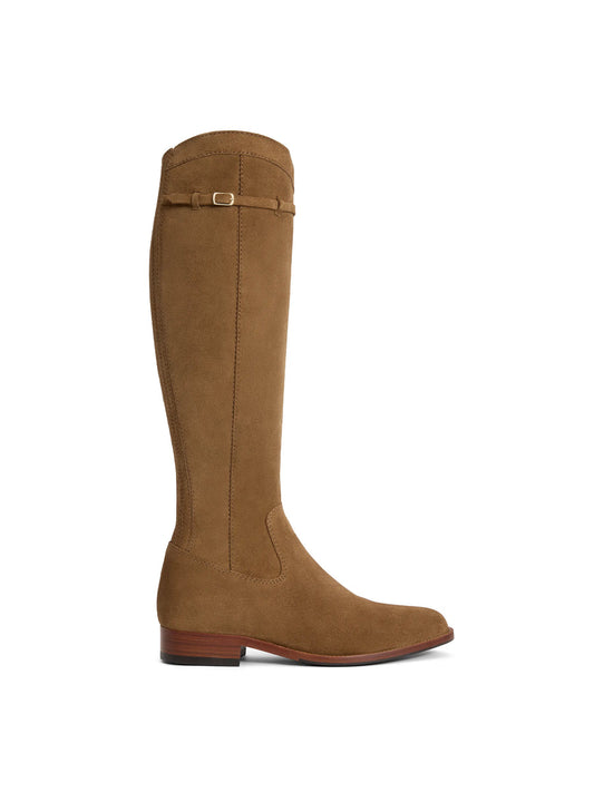 Kimberley Tan Flat Knee-High Boots - Regular Fit
