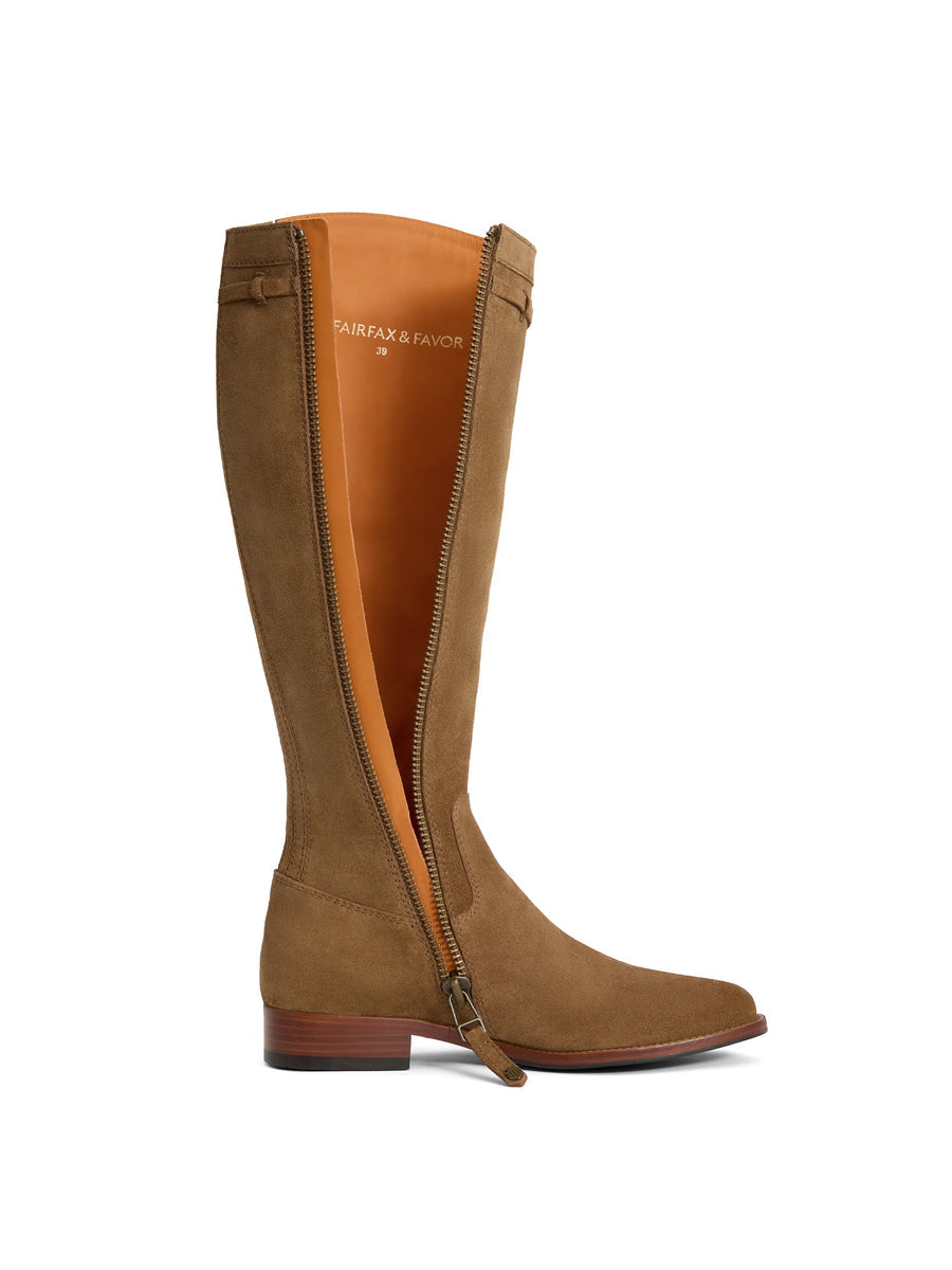 Kimberley Tan Flat Knee-High Boots - Regular Fit