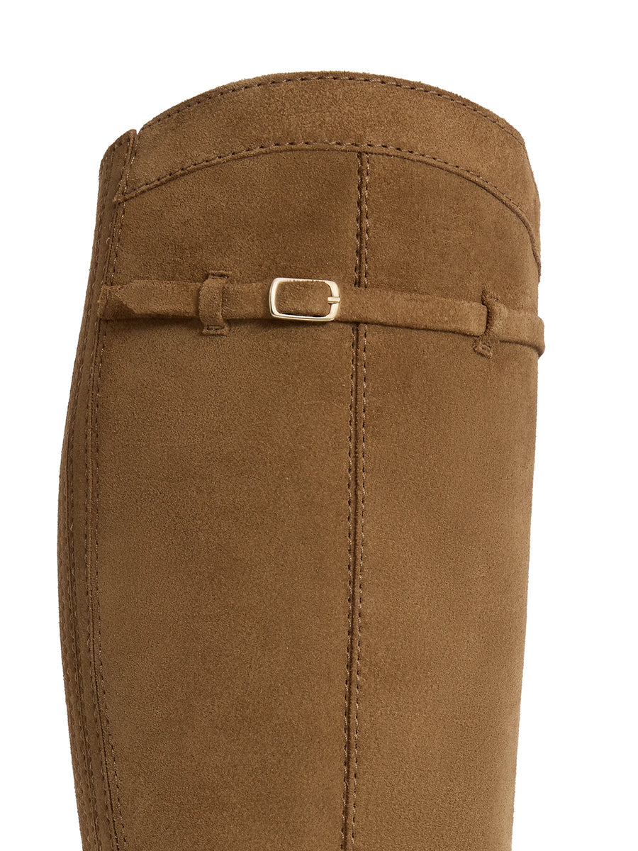Kimberley Tan Flat Knee-High Boots - Regular Fit