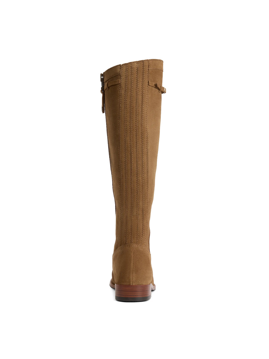 Kimberley Tan Flat Knee-High Boots - Regular Fit