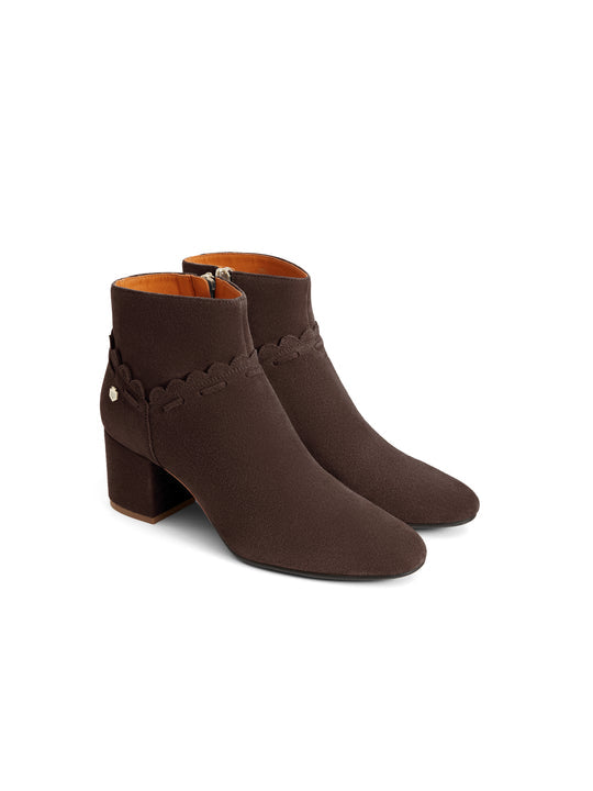 Bakewell Chocolate Heeled Ankle Boots