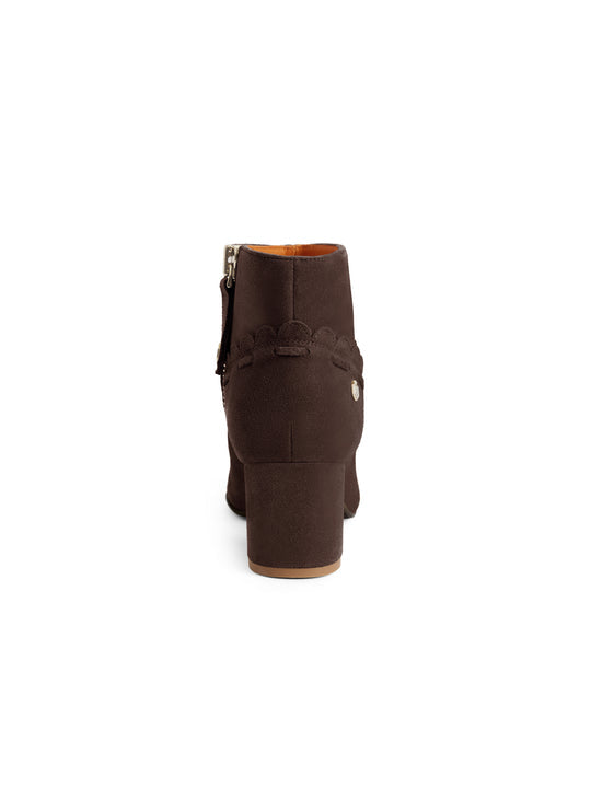Bakewell Chocolate Heeled Ankle Boots