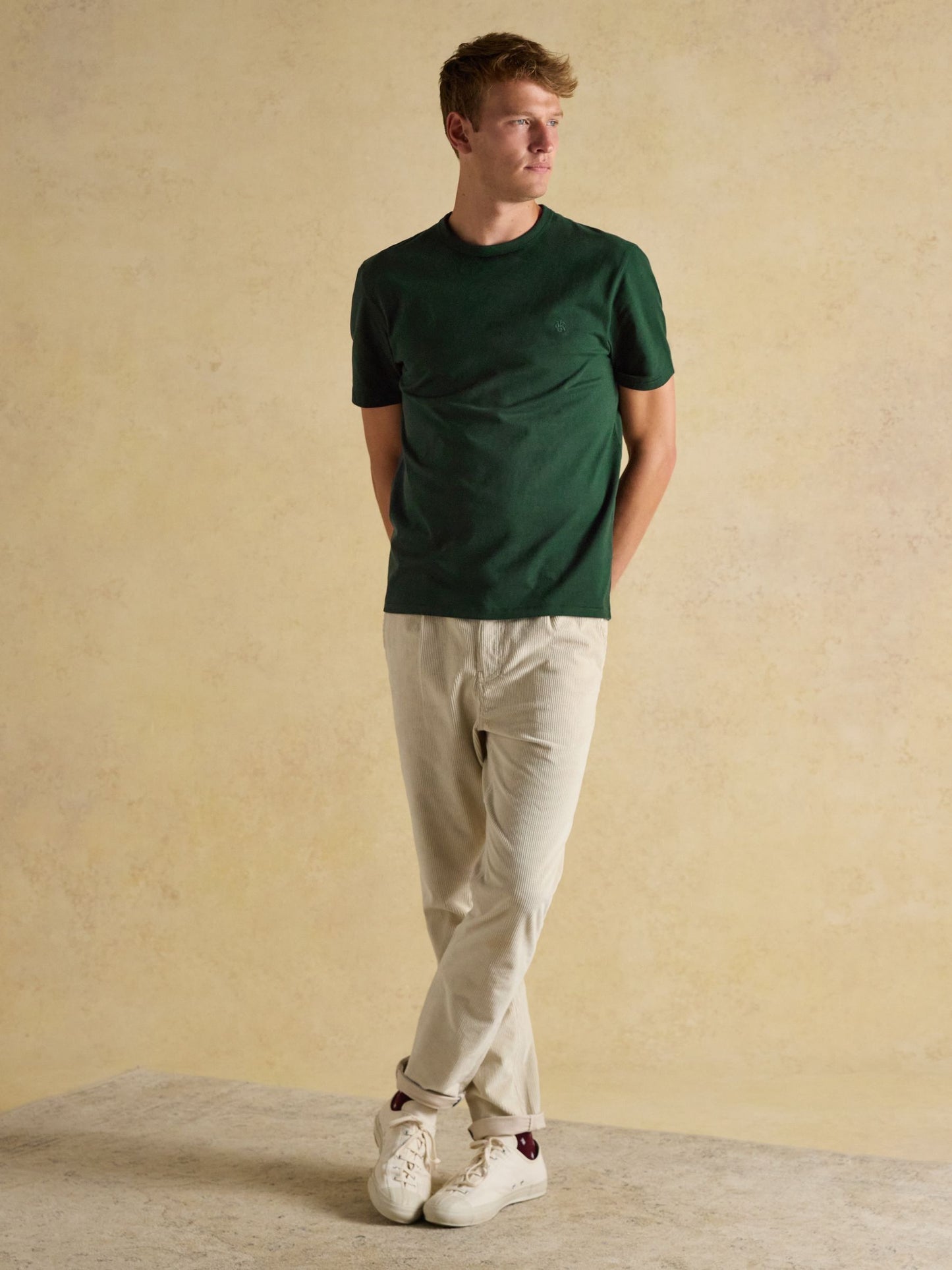 Rugby Club Green Crew Neck Cotton T-Shirt