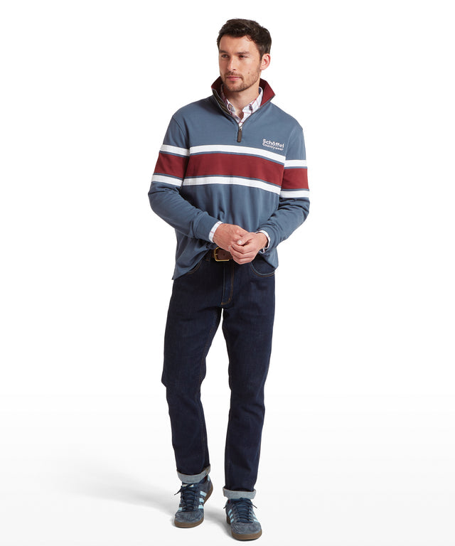 Exmouth Heritage Quarter Zip Oxford Navy