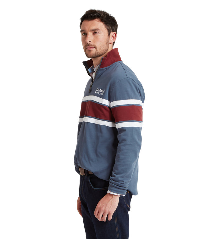 Exmouth Heritage Quarter Zip Oxford Navy
