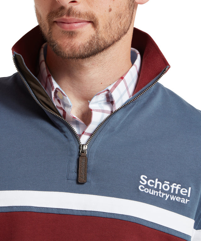 Exmouth Heritage Quarter Zip Oxford Navy