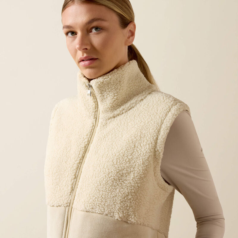 Laviolette Full Zip Gilet Almond Milk