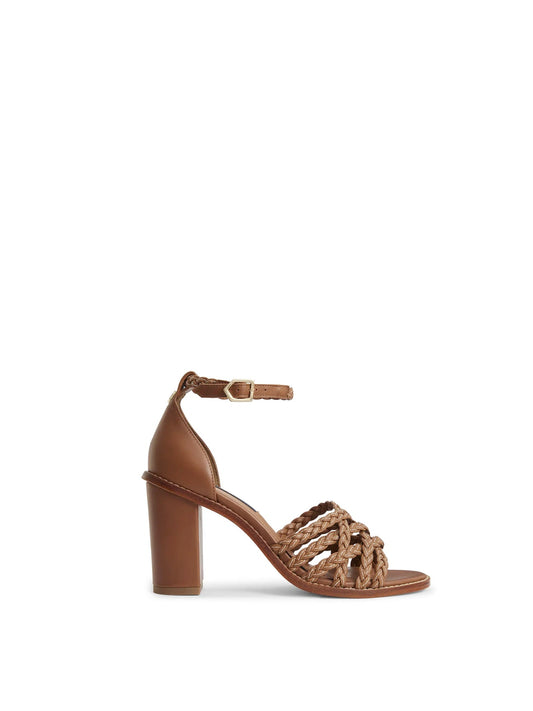Seville Tan Heeled Sandal