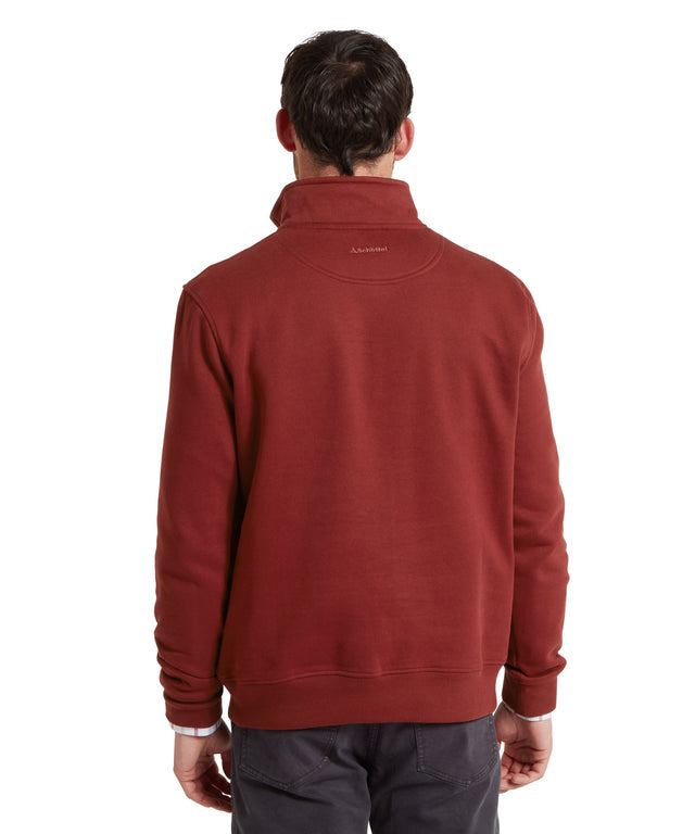 Bude Quarter Zip Sweatshirt Redwood