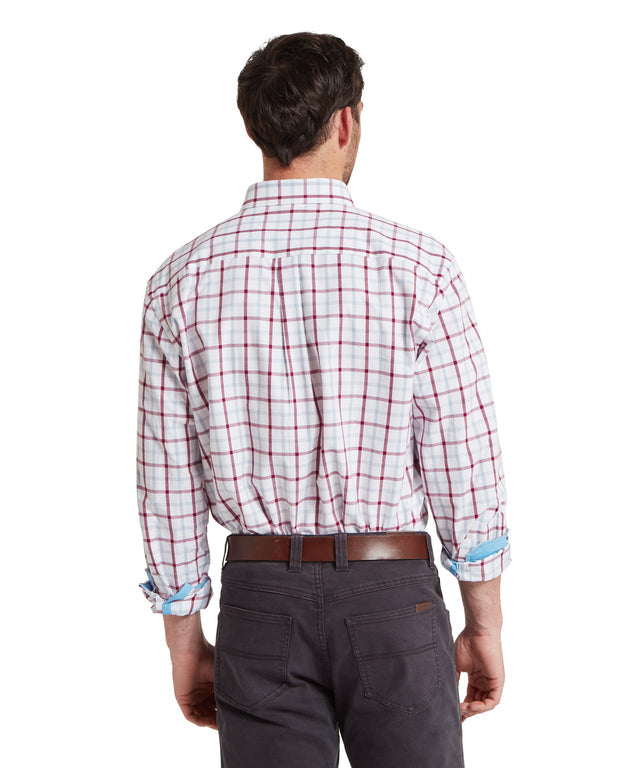 Brancaster Classic Shirt Mountain Blue Check