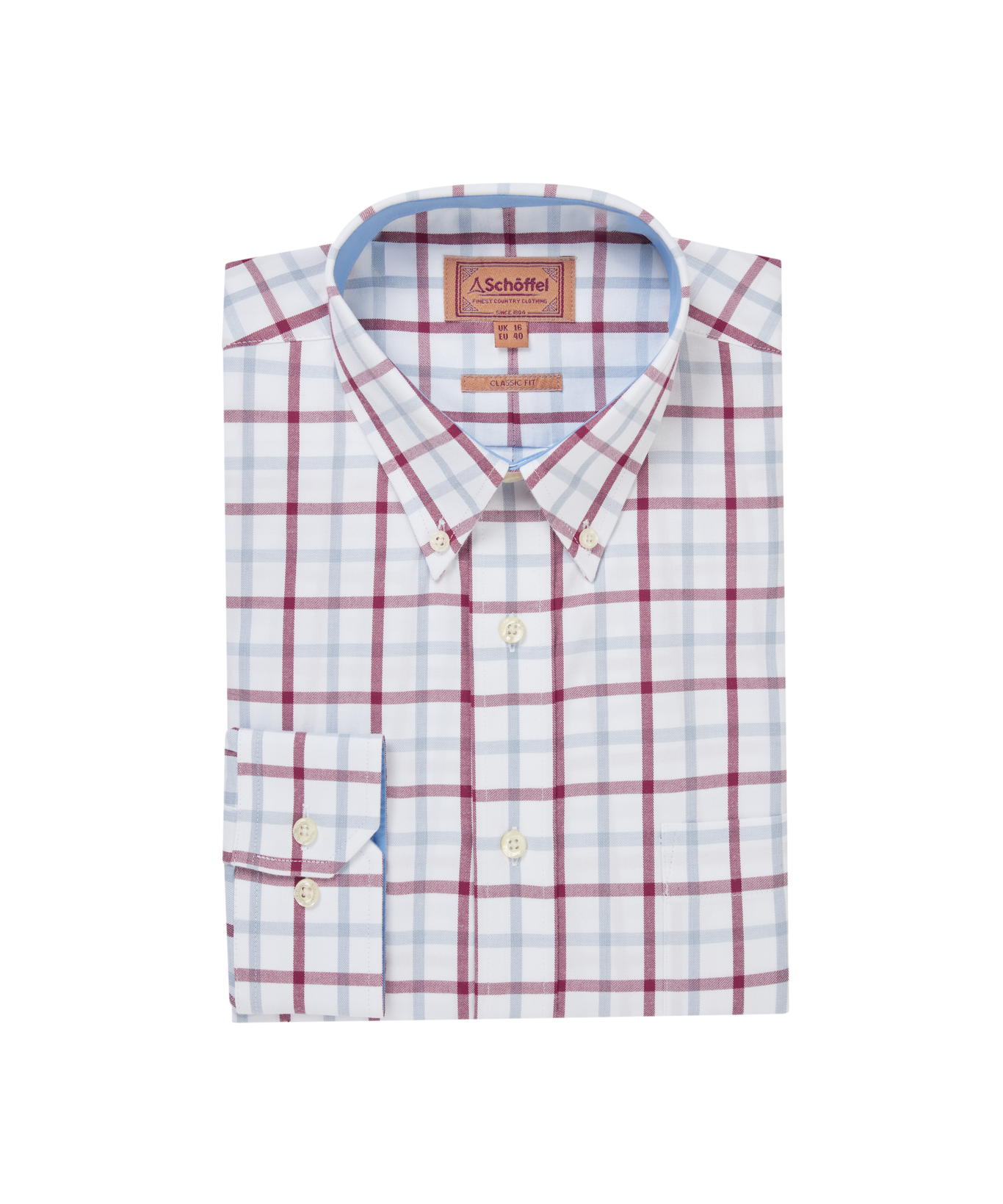 Brancaster Classic Shirt Mountain Blue Check