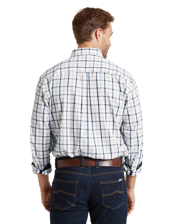 Brancaster Classic Shirt Oxford Navy Check
