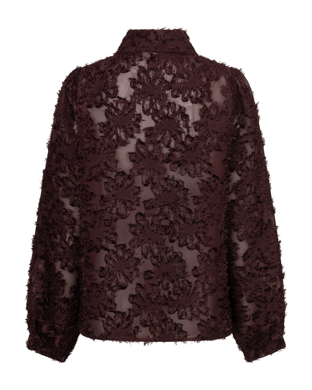 Blouse Fringes Burgandy