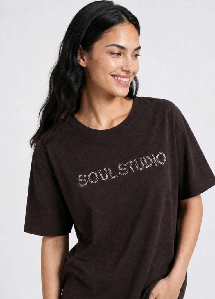 Relaxed T-Shirt Soul Studio Dark Choc