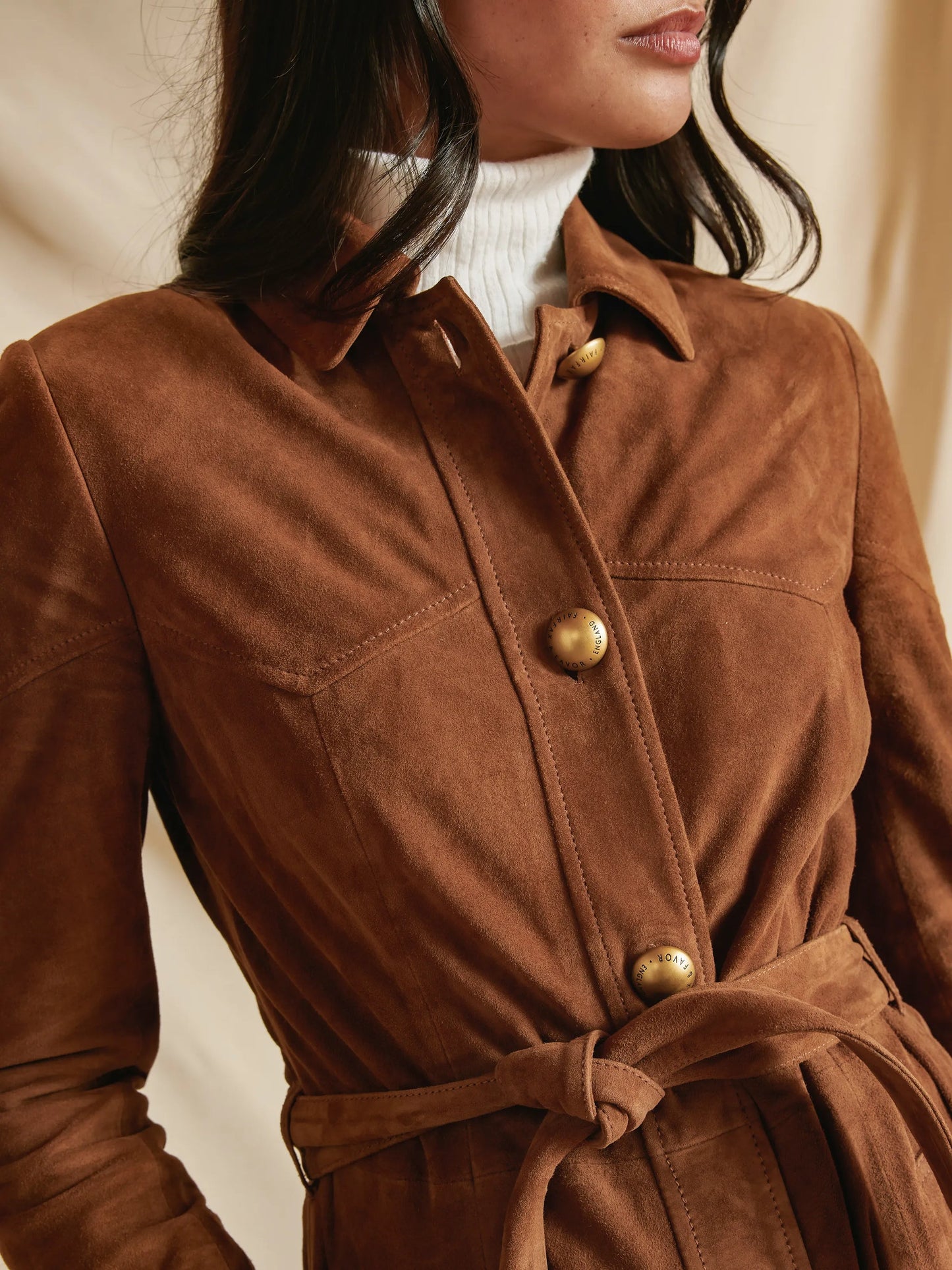Lylla Tan Suede Coat
