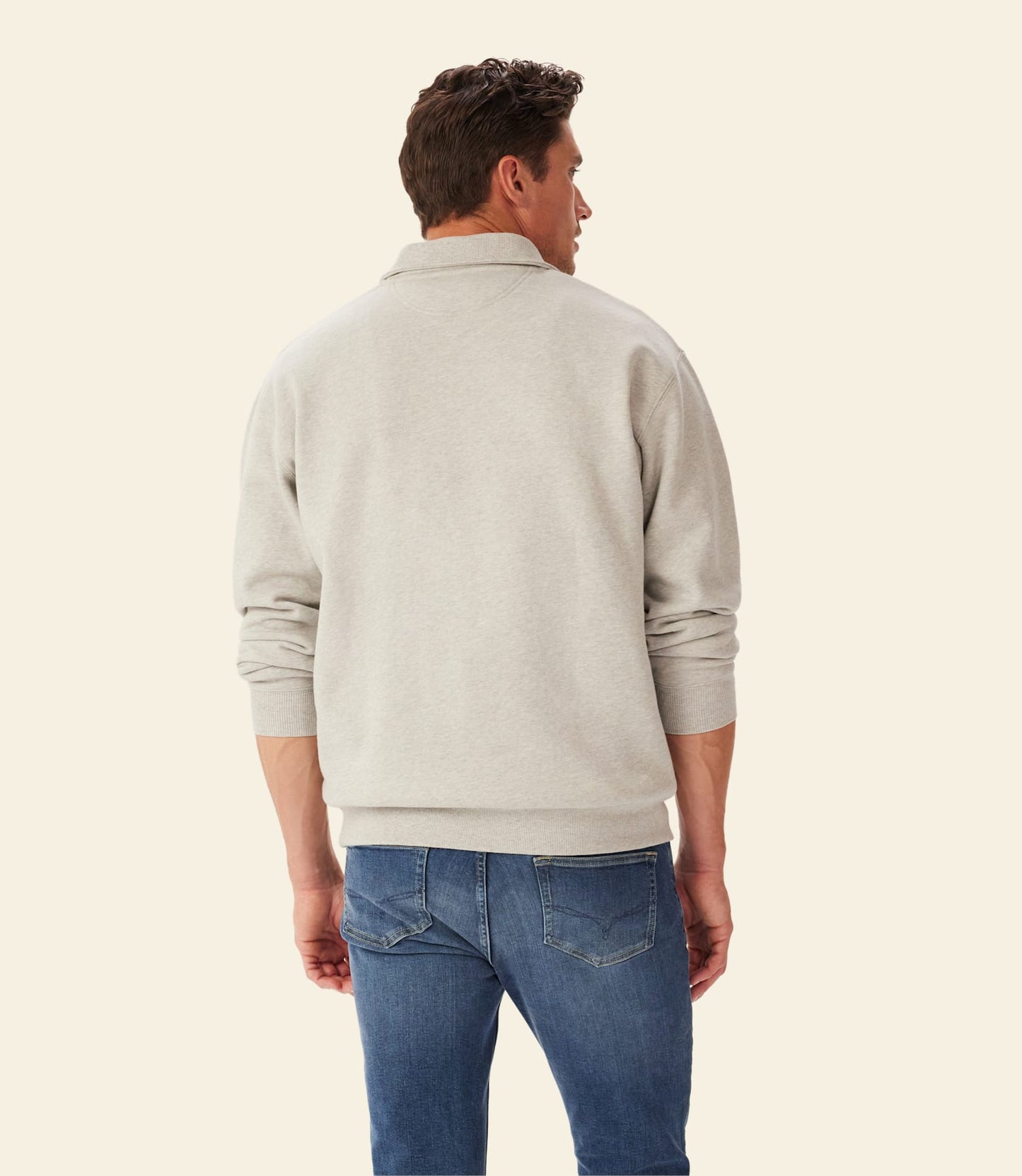 Mulyungarie 1/4 Zip Sweatshirt Grey Marl