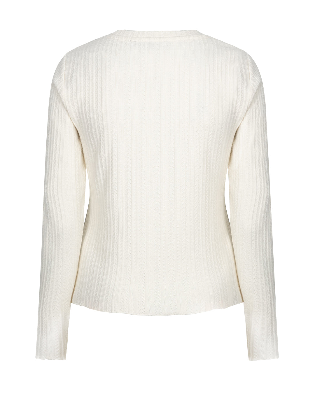 Top Fine Knit Off White/Ecru
