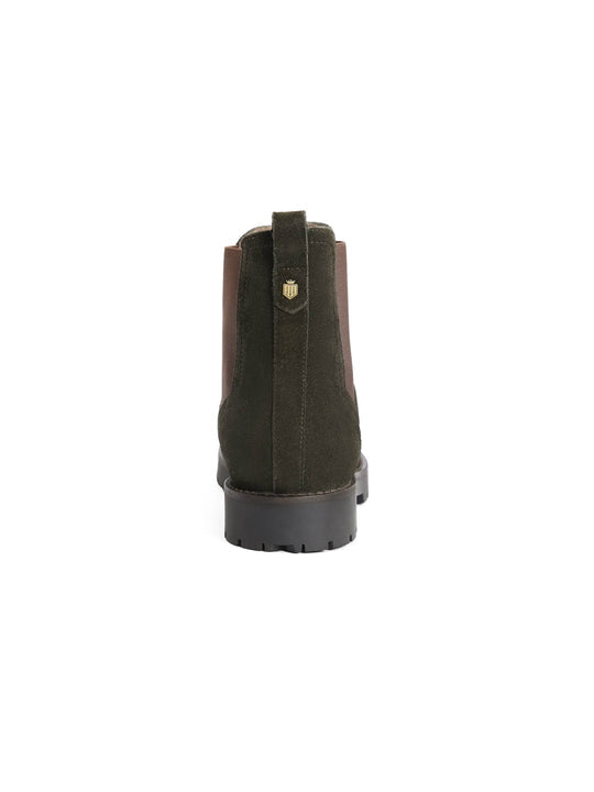 The Boudica Women's Shearling-Lined Ankle Boot - Moss Green