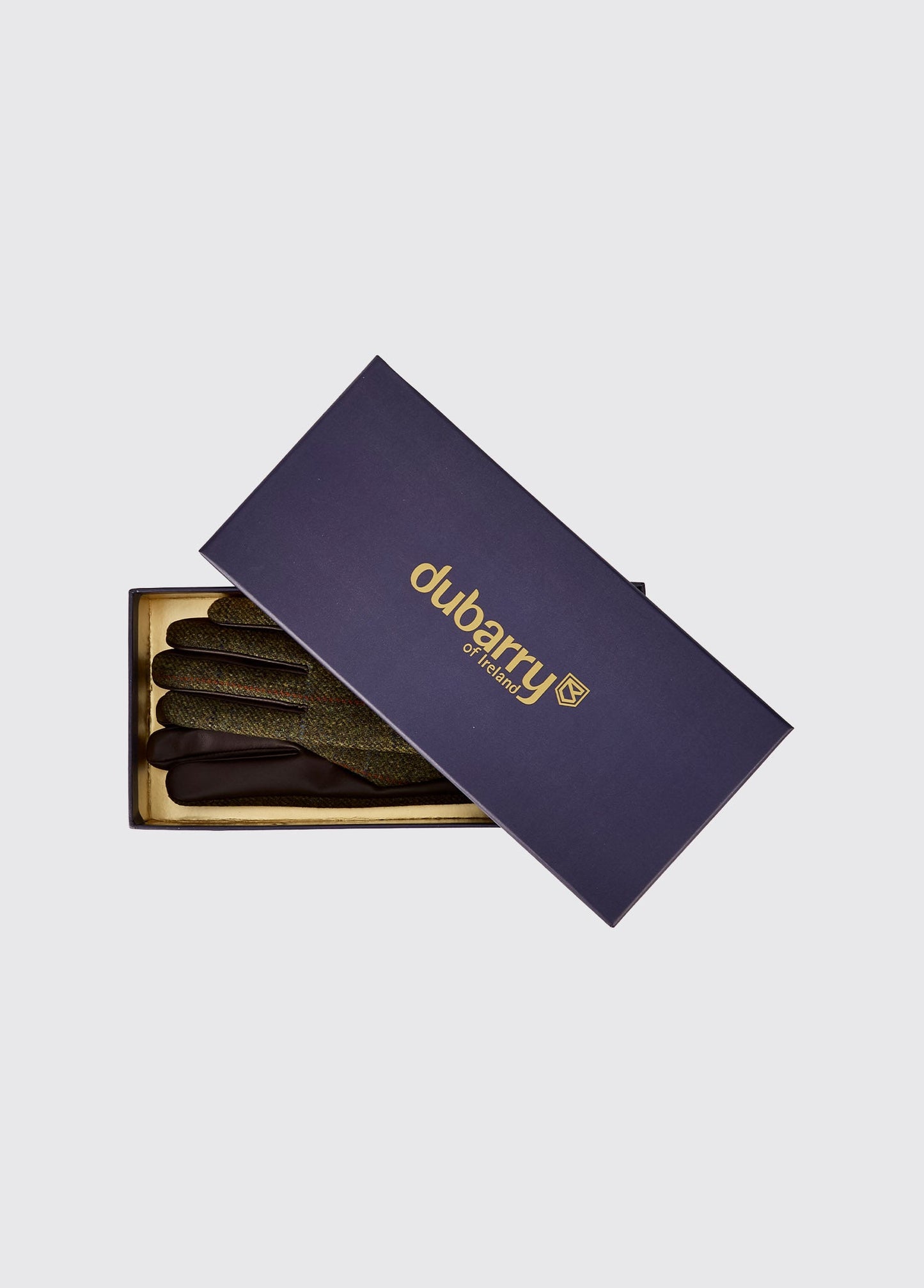 Ballycastle Ladies Tweed Leather Gloves - Thornwoo