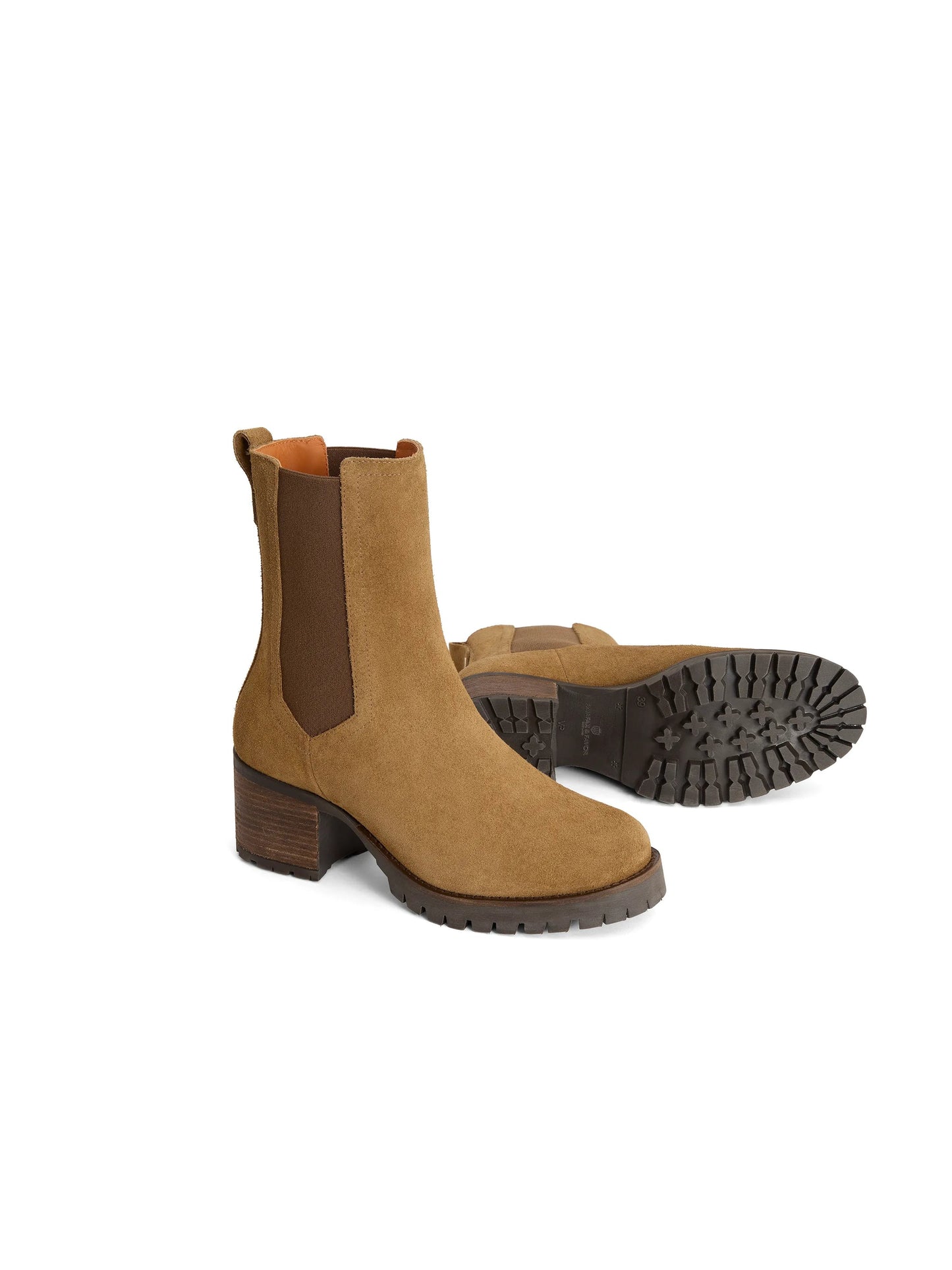 Boudica Tan Suede Ankle Boot