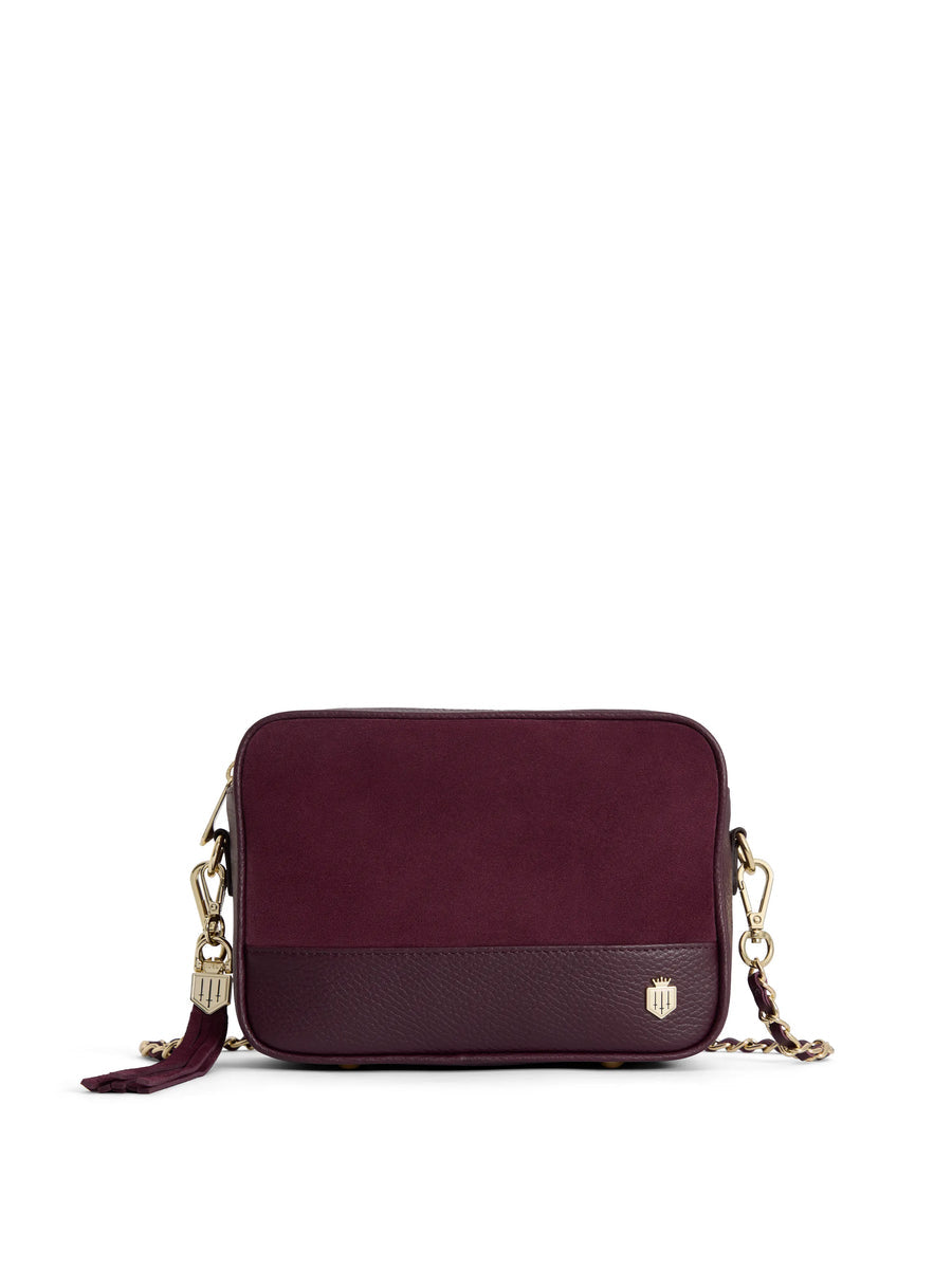 Premium Stockists Exclusive Finsbury Women's Crossbody Bag - Elderberry Suede