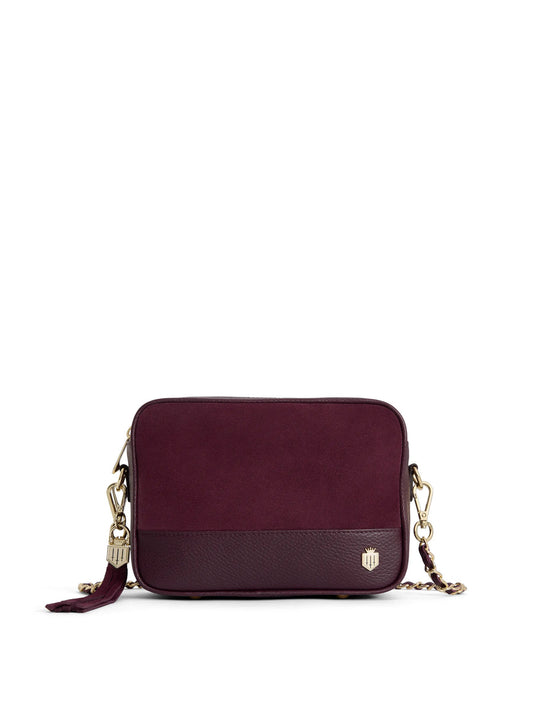 Premium Stockists Exclusive Finsbury Women's Crossbody Bag - Elderberry Suede