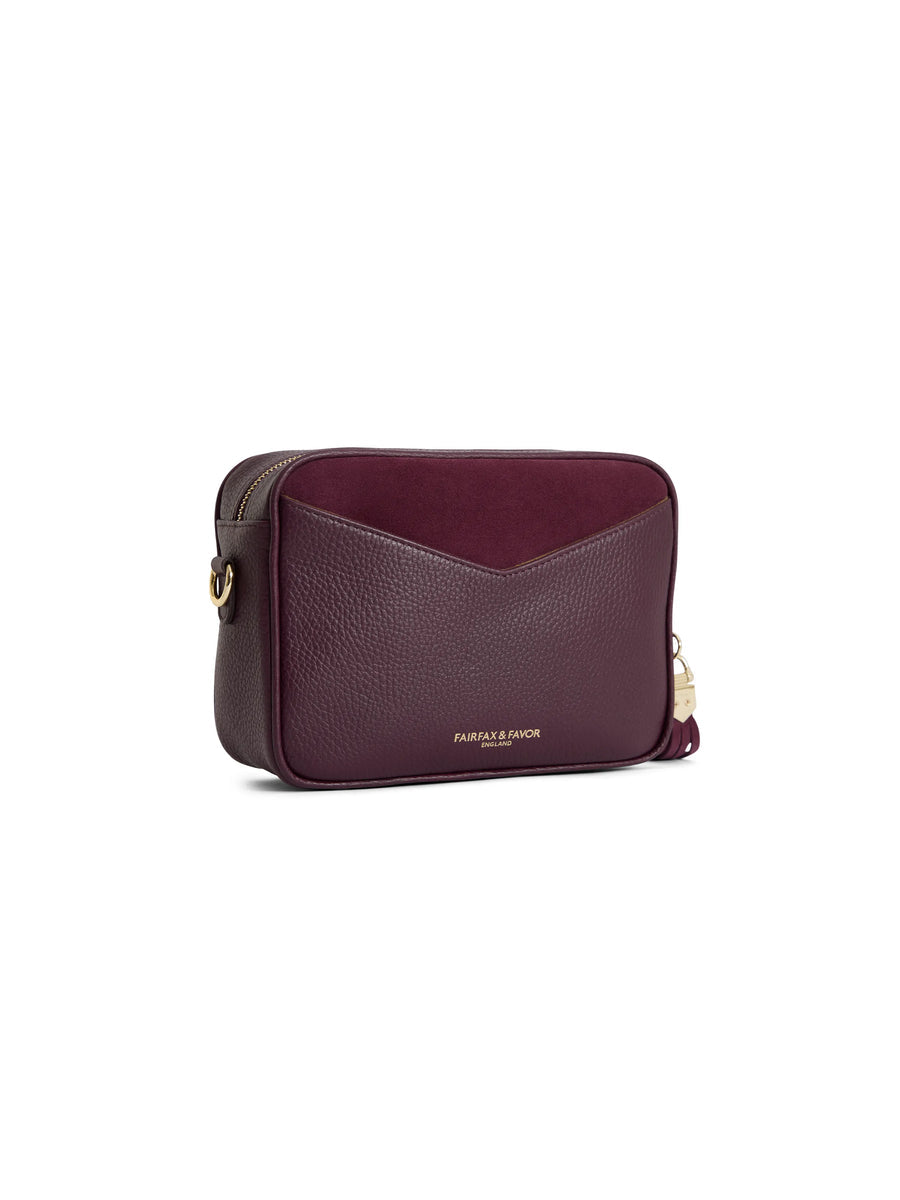 Premium Stockists Exclusive Finsbury Women's Crossbody Bag - Elderberry Suede