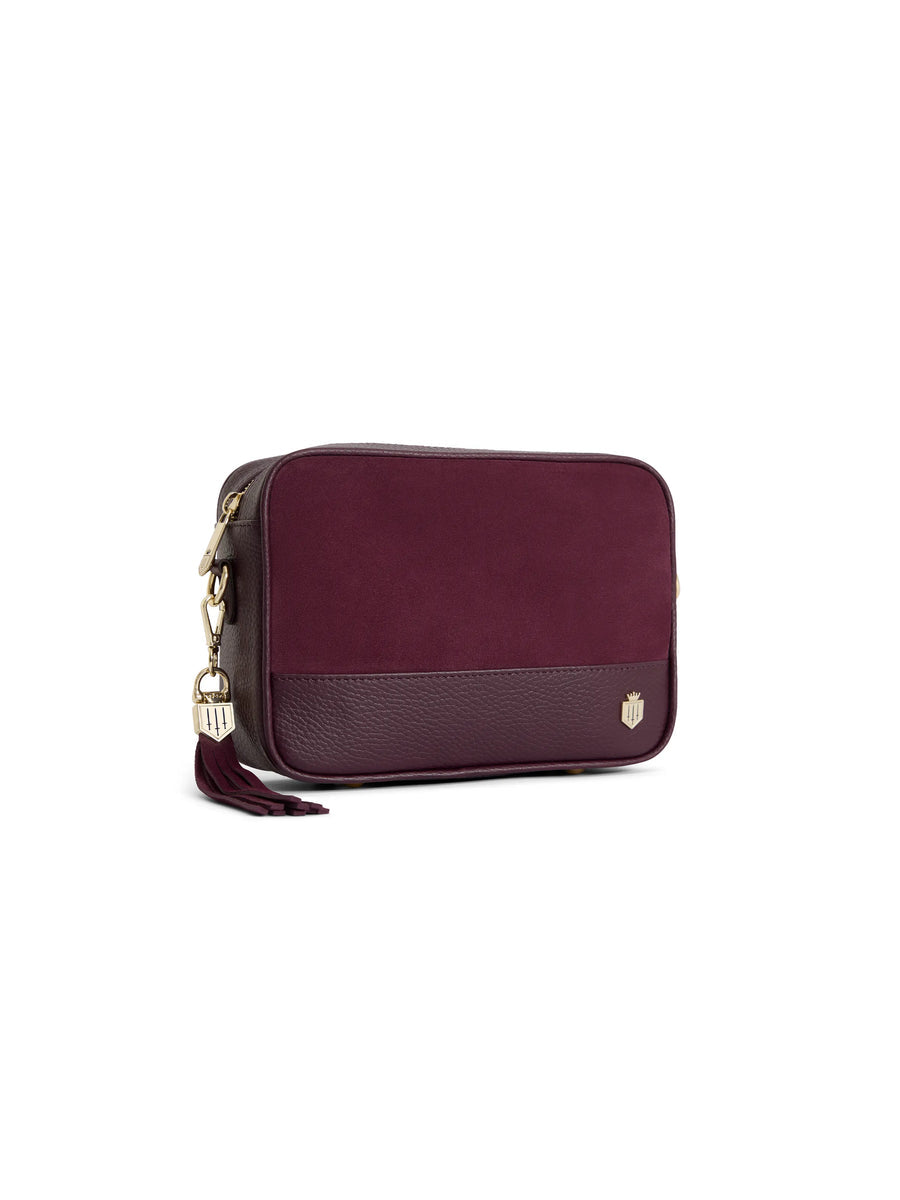 Premium Stockists Exclusive Finsbury Women's Crossbody Bag - Elderberry Suede