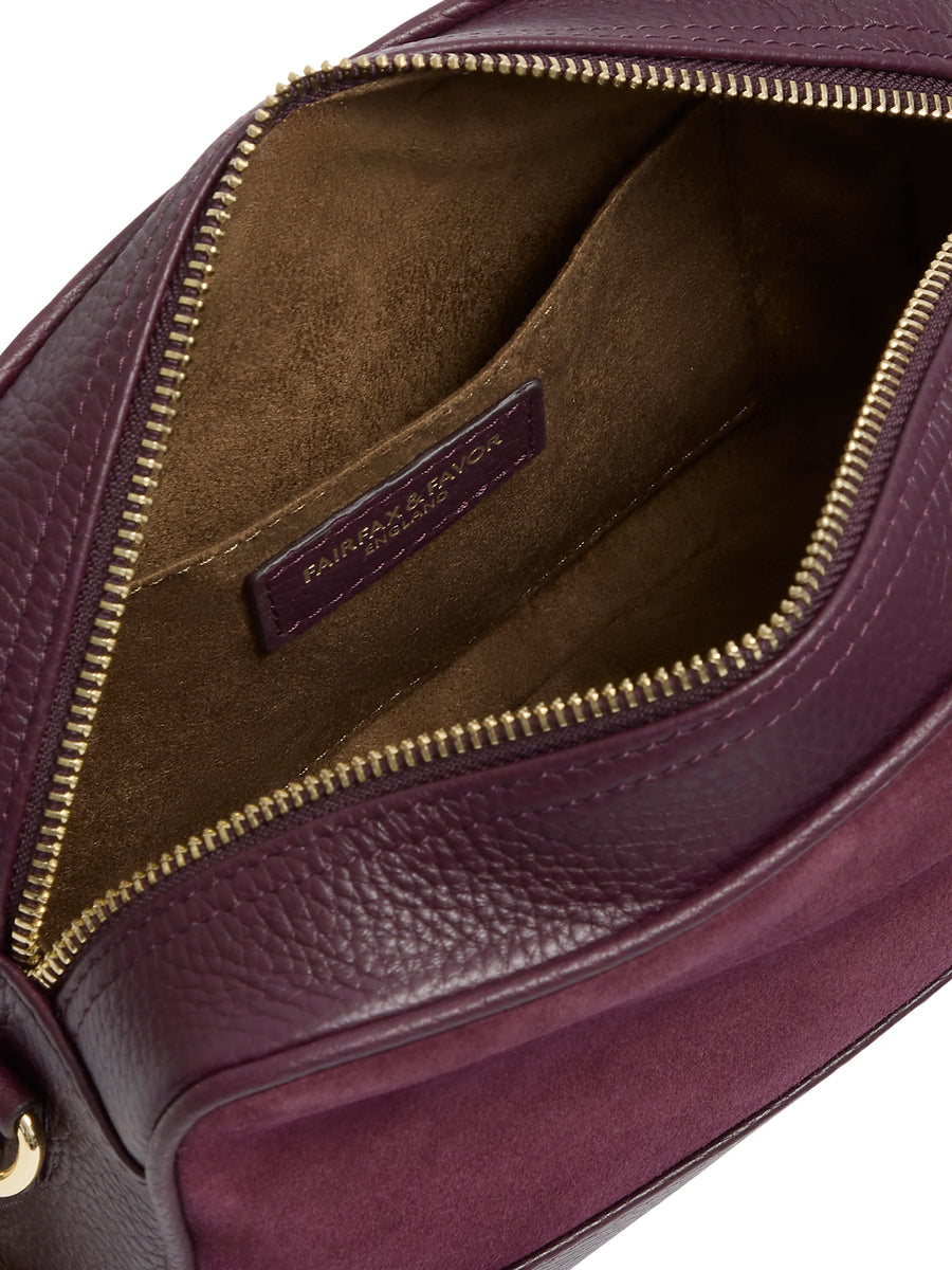 Premium Stockists Exclusive Finsbury Women's Crossbody Bag - Elderberry Suede