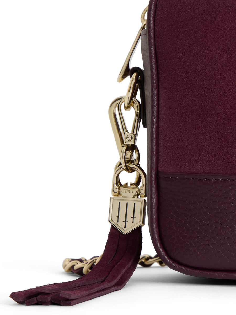 Premium Stockists Exclusive Finsbury Women's Crossbody Bag - Elderberry Suede