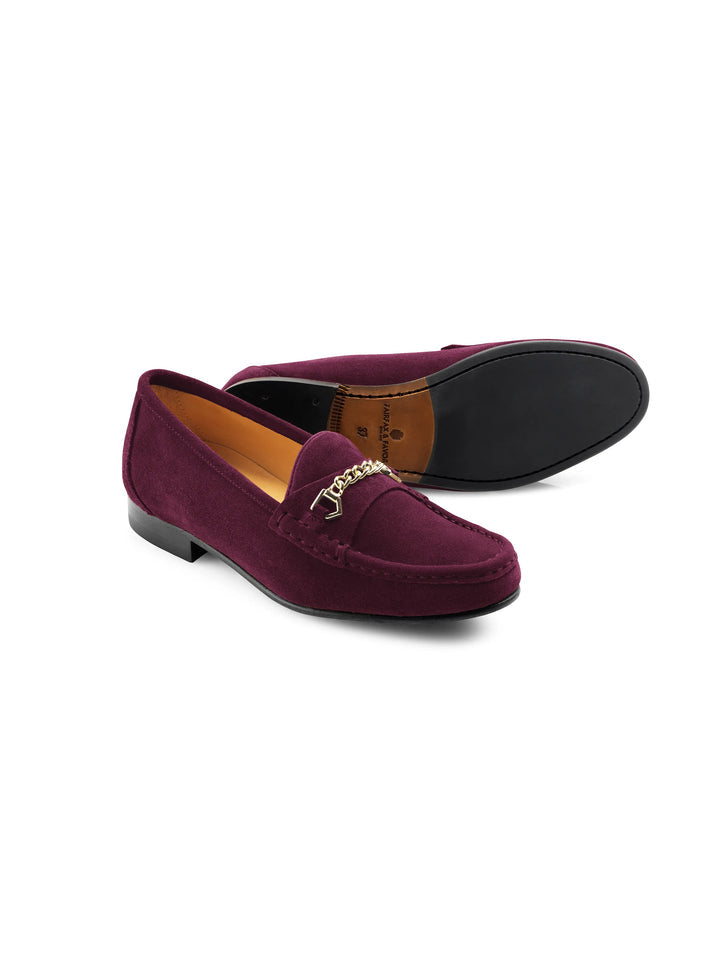 Stockists Exclusive Apsley Women’s Loafers - Elderberry Suede